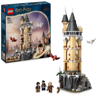 LEGO Harry Potter Eulerei auf Schloss Hogwarts, Abenteuer-Set mit Spielzeug-Tieren und 3 Mini-Figuren, Spielzeug zum Film für Kinder, Geschenk fü...