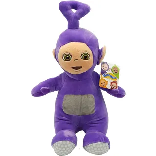 Teletubbies Kuscheltier 35 cm, Tinky Winky, Weiches Plüsch, Teletabis Stofftier für Kinder (Lila)