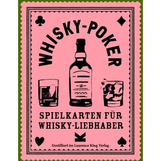 Laurence King Verlag Whisky-Poker Kartenspiel, Pink