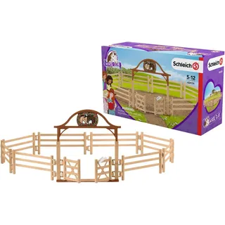 Schleich® Spielwelt HORSE CLUB, Pferdekoppel mit Eingangstor (42434), Made in Germany bunt