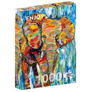 ENJOY-1413 - Colorful Elefant, Puzzle, 1000 Teile