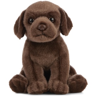 Living Nature Soft Toy - Stofftier Labrador Welpe, braun (16cm)
