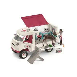 Schleich® Spielfigur Schleich Horse Club Mobile Tierärztin mit Hannoveraner Fohlen