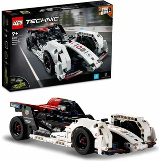 LEGO 42137 Technic Formula E Porsche 99X Electric, Rennauto für Jungen und Mädchen, Modellauto-Bausatz, Spielzeugauto mit Rückziehmotor und AR-App - Beige