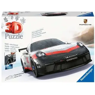 Ravensburger 3D-Puzzle Porsche 911 GT3 Cup, 3D Puzzle, Kinderpuzzle, Dekoration, 108 Teile, 11557