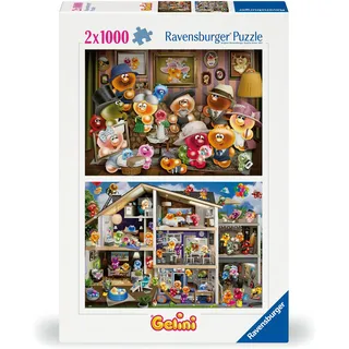 Ravensburger Puzzle 12000341 - Lustige Gelinis - 2x 1000 Teile Puzzle für Erwachsene und Kinder ab 14 Jahren,