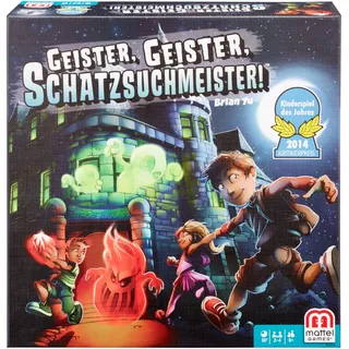 Mattel Games Y2554 - Geister, Geister, Schatzsuchmeister, Brettspiel, Gesellschaftsspiel ab 8 Jahren