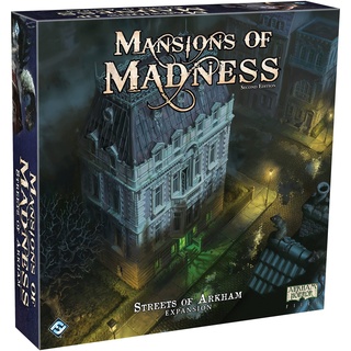 Fantasy Flight Games Mansions of Madness: Streets of Arkham 2nd Ed Exp. Brettspiel, ab 14 Jahren, für 1–5 Spieler, 120–180 Minuten Spieldauer