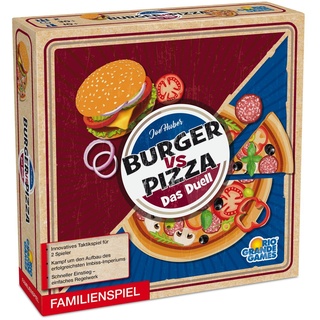 Rio Grande Games 22501481 Burger vs. Pizza - Das Duell von Joe Huber; Innovatives Taktikspiel für 2 Spieler
