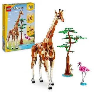 LEGO Creator 3in1 31150 Tiersafari, Tiere-Set mit Löwe, Giraffe und Gazelle