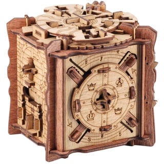 iDventure Cluebox - Das Geheimnis von Camelot - Escape Room Spiel - 3D Holzpuzzle - Sequenzielle Geldgeschenk Puzzlebox - IQ Puzzle - Rätselbox Geburtstagsgeschenk für Erwachsene - Gadget für männer