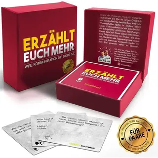 Carletto 2036327 - Erzählt euch mehr, für Paare, Frage- und Antwortspiel, Kartenspiel