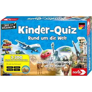 Noris Spiel Familienspiel Quizspiel Kinderquiz Rund um die Welt 606011630