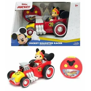 Jada Toys- Coche Mickey Roadster Racer, 19 cm, Control por Infrarrojos, Adecuado a Partir de 3 Años, Color (253074005)  SIMBA