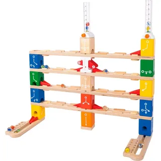 Hape Kugelbahn Quadrilla Starter-Kodierungsset, (85-tlg) bunt