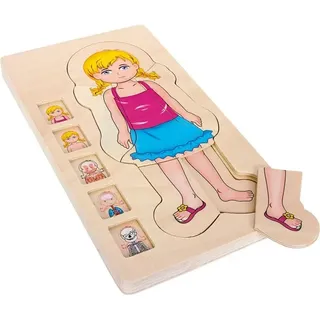 - Wooden Body Puzzle Girl 29st. Holz
