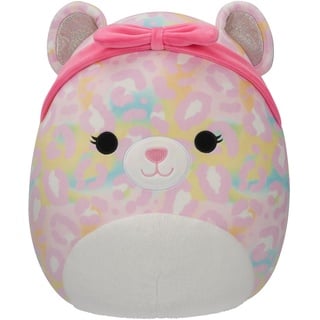 Squishmallows SQCR05426 - Michaela der Regenbogen Leopard 30 cm, offizielles Jazwares Plüsch, superweiches Kuscheltier