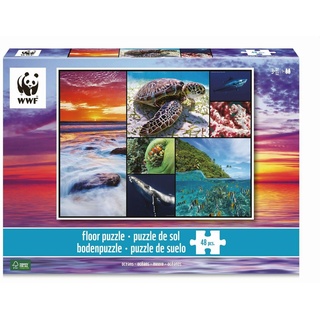 Carletto Puzzle Ambassador - Bodenpuzzle Ozean 48 Teile, 48 Puzzleteile