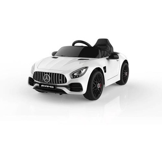 "Kinderfahrzeug - Elektro Auto \"Mercedes AMG GT - Lizenziert Kinderauto Weiß"
