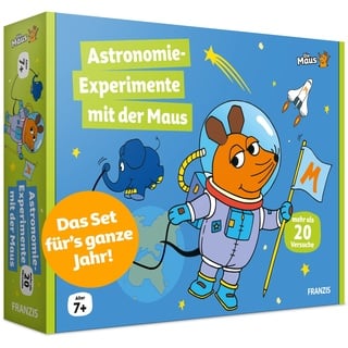 FRANZIS 67177 - Astronomie-Experimente mit der Maus, 20 Versuche für Ferien und Freizeit rund um das Thema Astronomie, empfohlen ab 7 Jahren