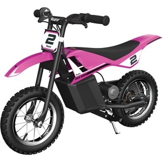 Razor Kids Electric Motorbike - MX125 Dirt Rocket Bike ab 7 Jahren mit 8 mph Max Speed & 40 Minuten Fahrzeit, bis zu 5 Meilen Reichweite, 100W Ride On mit 12V 5Ah Batterie und 12“ Luftreifen