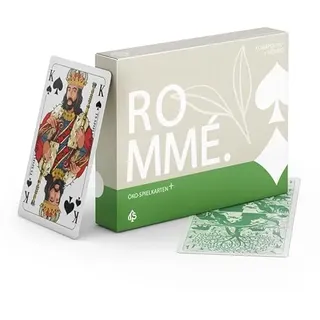 TS Spielkarten Öko+ Rommee Spielkarten, Canasta, Bridge, Französisches Bild, Skat Poker Mau-Mau Kartenspiel, Original Romme Karten (Standard)