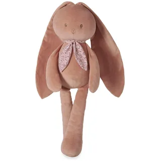 KALOO - Lapinoo - Pantin Lapin - Großes Plüschtier Kuscheltier Kaninchen - Sehr weiches Material aus Geripptem Samt - Farbe Terracotta - 80cm - K218018