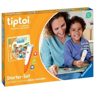 Ravensburger Tiptoi® – Starter-Set – Leser + Buch Suche und Finde 'Mon Monde' – elektronisches Lernspiel, ohne Display – ab 2 Jahren – französische Version – 00174