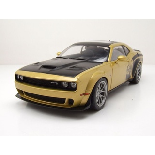 Solido Modellauto Dodge Challenger R/T Scat Pack Widebody 2020 streetfighter goldrush, Maßstab 1:18