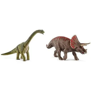 Schleich 14581 - Brachiosaurus & 15000 - Triceratops