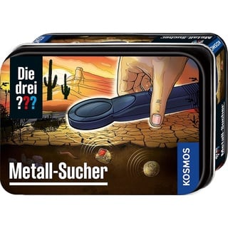 Die drei ??? Metall-Sucher von KOSMOS, Mini-Detektor, Detektiv Set, Agenten Ausrüstung, Spielzeug für Kinder ab 8 Jahre, in praktischer Metalldose, Mitbringsel, kleines Geschenk, Gadget