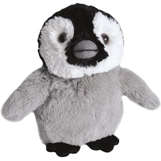 Wild Republic 15252 Hug'ems Plüschtier, Kuscheltier, Baby Pinguin 18cm, Kaiserpinguin-küken