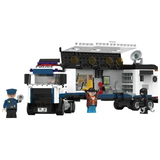 Playtive Clippys Set M, Polizeitruck, mit vielen Accessoires, Geschicklichkeitsspielzeug, Modellbau & -fahrzeug, Spielfahrzeug