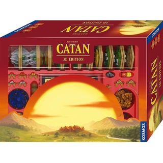 KOSMOS 682262 Catan - 3D-Edition, Siedler von Catan als hochwertige 3D-Edition, Strategiespiel für 3-4 Personen ab 10 Jahren, Brettspiel-Klassiker, Eigenständiges Spiel