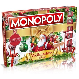 Winning Moves Spiel, Brettspiel »Monopoly Weihnachten Gesellschaftsspiel Brettspiel Spiel« braun