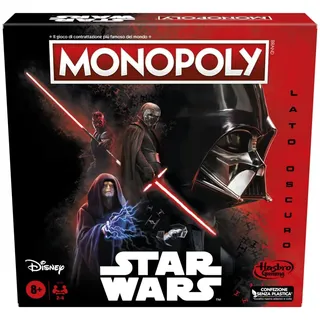 Hasbro Gaming Monopoly: Star Wars Dunkle Seite, Brettspiel für Familien, Kinder, Star Wars Geschenk, Multi, 6 Spieler