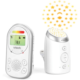 VTech AM706-1W Babyphone mit großer Reichweite, bis zu 0,3 m, Audio Babyphone mit klarem Ton, 2-Wege-Audio-Talk, Babyphone mit vibrierendem Sound-Alarm, nachtlicht leuchten an der Decke