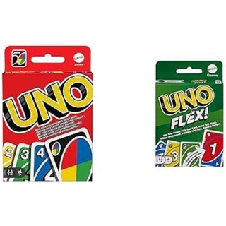 Mattel Games Bundle Pack - UNO Kartenspiel (W2087) + UNO Flex (HMY99) - Kartenspiele und Gesellschaftsspiele für noch mehr Abwechslung und Spielspaß, geeignet für 2-10 Spieler ab 7 Jahren