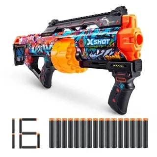 X-Shot Skins Last Stand Dart Blaster - Graffiti (16 Darts)