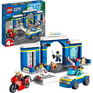 LEGO City 60370 Ausbruch aus der Polizeistation Bausatz, Mehrfarbig