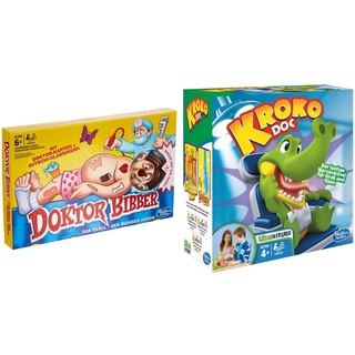 Hasbro B2176398 Dr. Bibber - Das Duell Der Ruhigen Hände, klassisches Vorschulspiel & Gaming Kroko Doc, Geschicklichkeitsspiel für Vorschulkinder