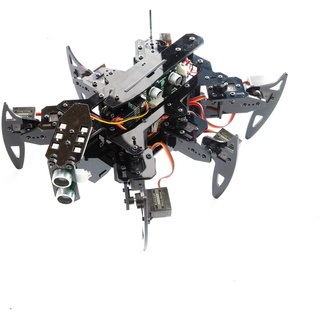 Adeept Hexapod Spider Robot Kit Kompatibel f ̈1r Arduino mit Android APP und Python GUI, Spider Walking Crawling Robot, selbststabilisierend Basierend Gyro-Sensor MPU6050, STEAM Robotics Kit & PDF