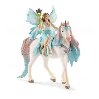 schleich Spielfigur BAYALA 70569, ab 5 Jahre, Eyela mit Prinzessinnen-Einhorn, 15,5 x 18 cm, 3 Teile