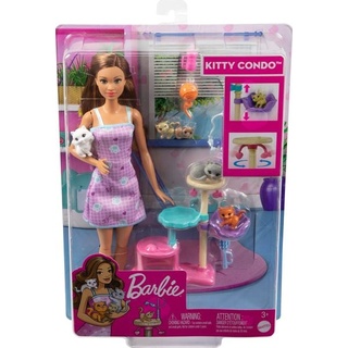 Barbie - Barbie-Puppe und Kätzchen Kratzbaum