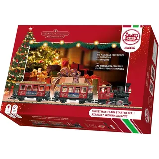 LGB Modelleisenbahn-Set LGB - Startset Weihnachtszug - L70308, Spur G, Made in Europe goldfarben|rot|schwarz