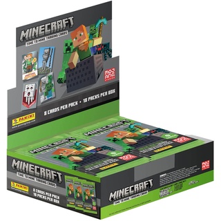 Panini x18 Packs Minecraft 2 Trading Cards-Box mit 18 Hüllen, Zufällig ausgewählt