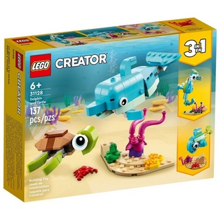 LEGO® Spielbausteine 31128 Creator 3-in-1-Sets Delfin und Schildkröte