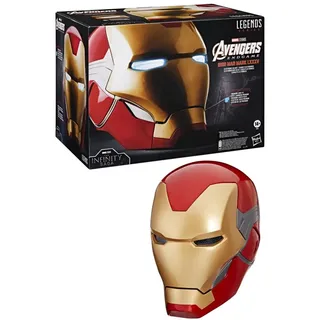 Avengers Marvel Legends Series Iron Man elektronischer Premium Helm mit Lichteffekten, Endgame Rollenspielartikel für Erwachsene