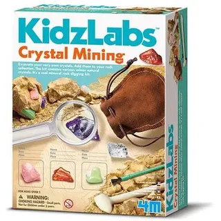 4M Kidzlabs Crystal Mining, Ausgrabungsset, Junge/Mädchen