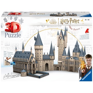Ravensburger 4005556114979 Coffret complet Poudlard Grande Salle + Tour d'astronomie Potter-1080 pièces Harry Potter 3D Puzzle